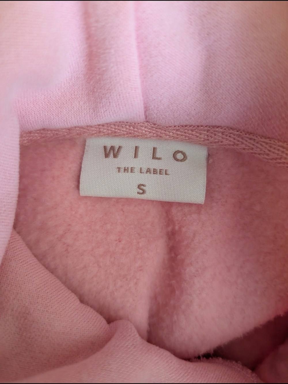 Wilo The Label Womens Small Pink Hoodie Athleisure Coquette Feminine Workout - Picture 7 of 8